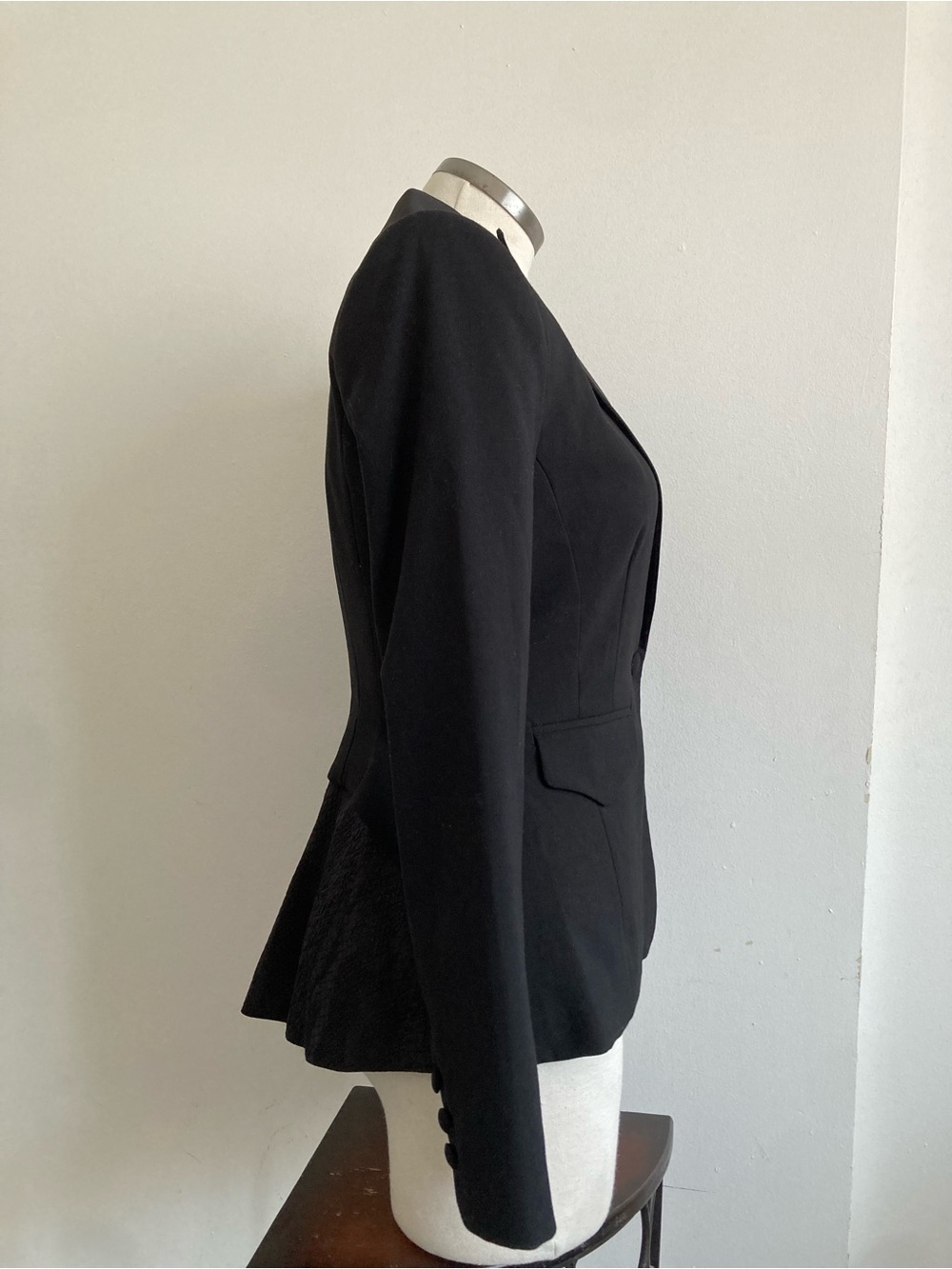 Altuzarra Black Tailored Peplum Blazer - Picture 2 of 11